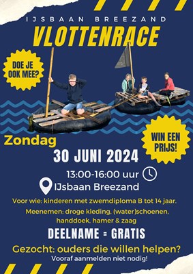 Poster vlottenrace met foto 30-6-24